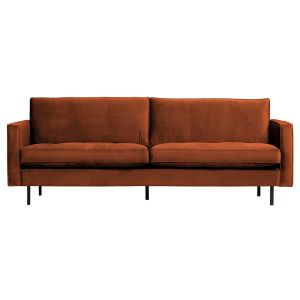 RODEO Classic Sofa 2,5-Sitzer VELVET rost