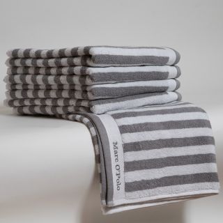 Handtuch CLASSIC Streifen grey/white