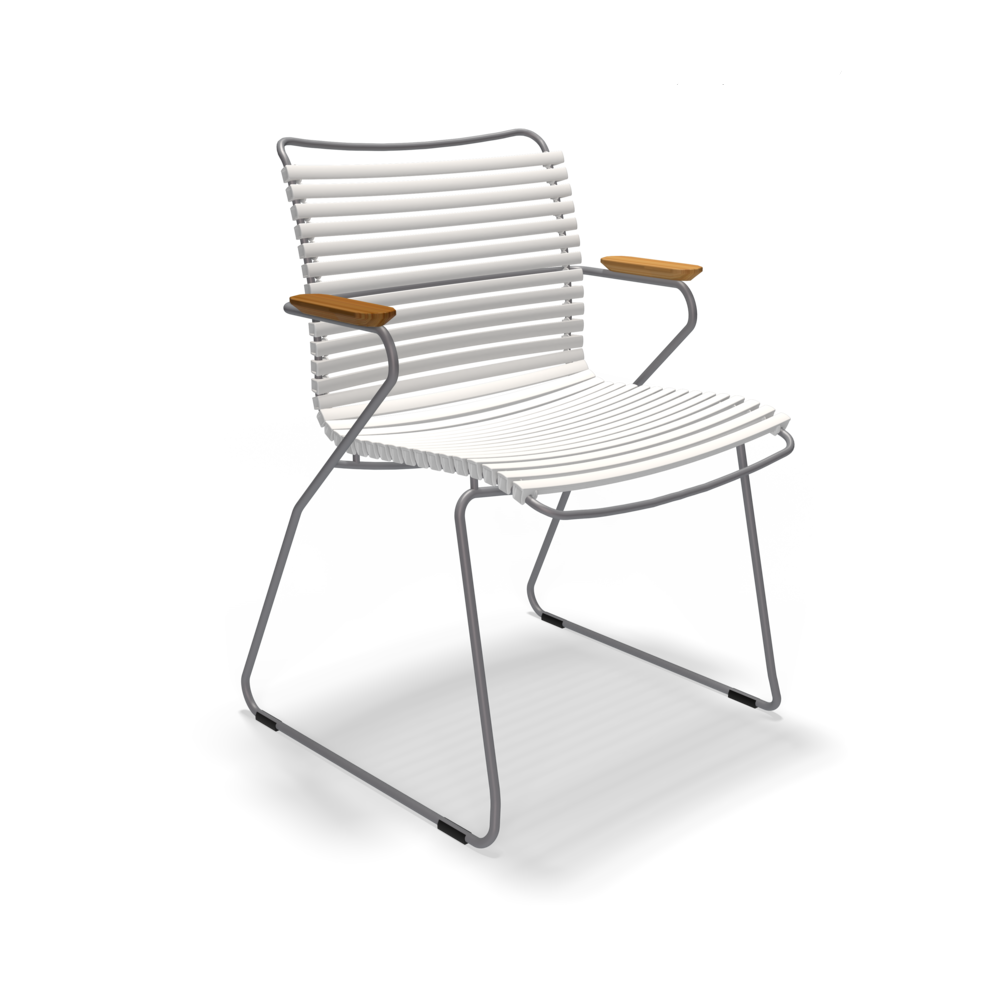 CLICK Dining Chair mit Bambus-Armlehnen
