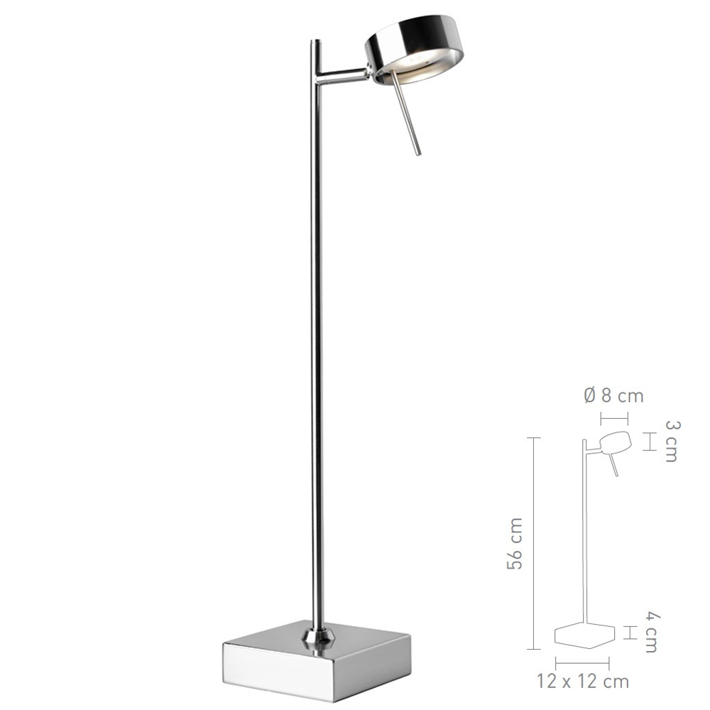 LED Tischleuchte BLING (chrom)