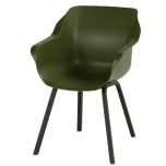 SOPHIE ELEMENT Armlehnensessel (schwarz/moosgrün)