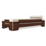 Stapelliege Rolf Heide Klassik NUSSBAUM lackiert