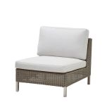 Connect Einzelmodul (taupe) mit weißem Polster