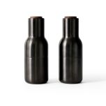 Bottle GRINDER - Salz- und Pfeffermühle bronzed BRASS walnut