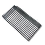 Küchentuch Halbleinen STREIFEN schmal (grau)