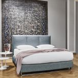 Boxspringbett KATE (Stoff Hot Madison) Treca de Paris