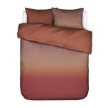 Duvet Satin-Bettwäsche LUNARE cover (terracotta)
