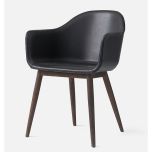 HARBOUR Stuhl Leder mit Holzgestell