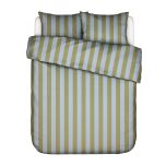 Minte Stripe Duvet cover (Cedar green - Ice blue)