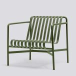 Lounge Stuhl PALISSADE tief mit Armlehne Olive