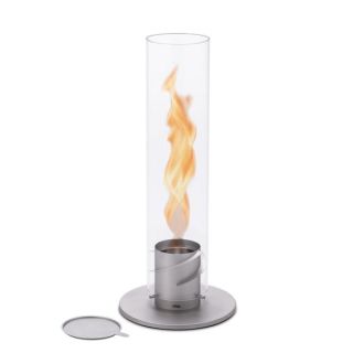 SPIN 1200 Bioethanol Windlicht (Tischfeuer) silber