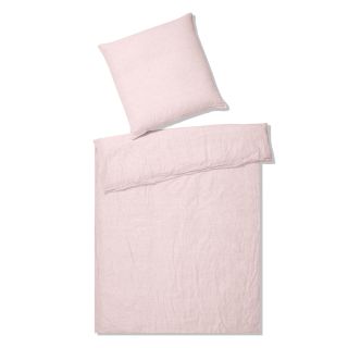 Casual Halbleinenbettwäsche Breeze rosé