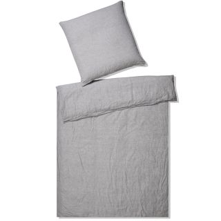 Casual Reinleinenbettwäsche Pure Silber