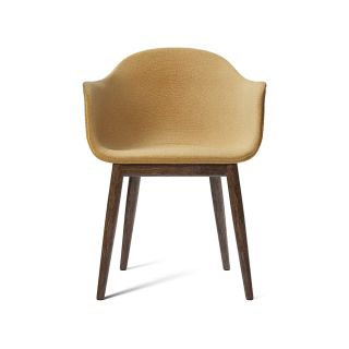 HARBOUR Dining Stuhl Stoff Moss 0022 mit Holzgestell (Eiche dunkel)