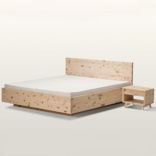 ANTHEO plus - schwebend natürlich - Zirbe mit Weissöl, mit Kopfteil