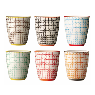 Steinzeug Tasse CARLA (Set 6tlg.)