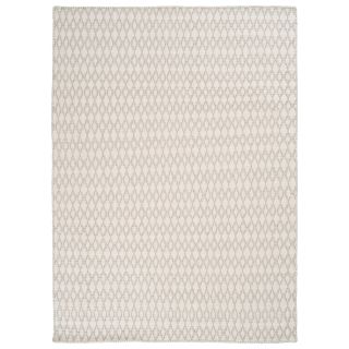 handgewebter Wollteppich ELLIOT white