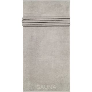 Cawö Saunatuch Pure 6501 80x200 cm – puristisches Design mit Sauna-Schriftzug