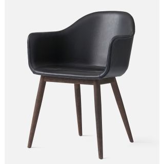 HARBOUR Stuhl Leder mit Holzgestell