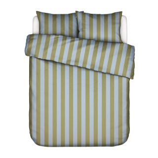 Minte Stripe Duvet cover (Cedar green - Ice blue)