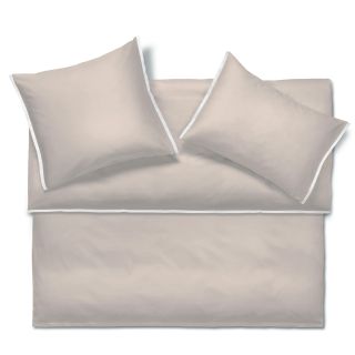 PURE MOMENTS Satin Noblesse uni Bettwäsche CLARK (sable-blanc)