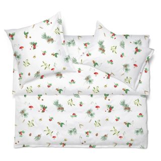 UNIQUE MOMENTS Schaftgewebe Bettwäsche HAZEL (blanc)