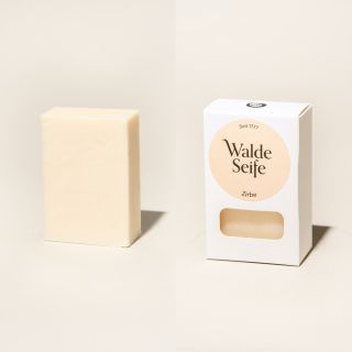 Handgeschöpfte Seife ZIRBE (100g) von WALDE