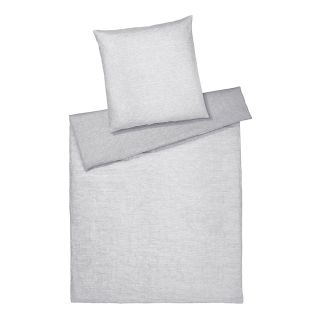 Halbleinen Bettwäsche WHISPER (hellgrau)