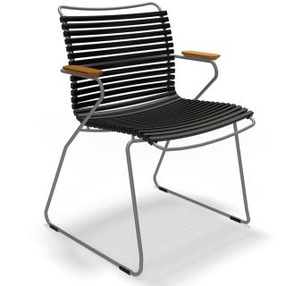 CLICK Dining Chair mit Bambus-Armlehnen (schwarz 20)