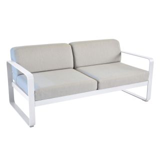 BELLEVIE 2-Sitzer Sofa (Textil flanellgrau)