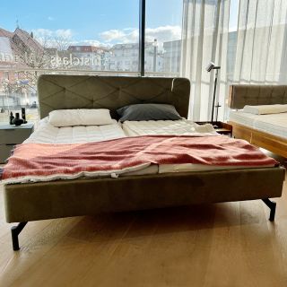 Dream Line Polsterbett JULIA Tondo mit Bettbank | Ausstellungsbett