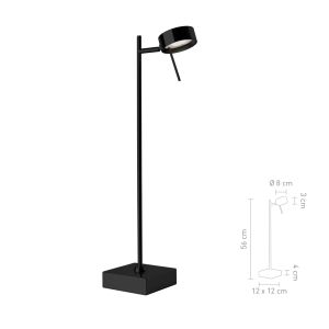 LED Tischleuchte BLING (mattschwarz) von Sompex