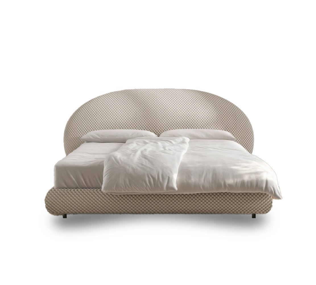 ORIGINS COMPLETE Polsterbett ELYSIA (Stoff Olivia cream)