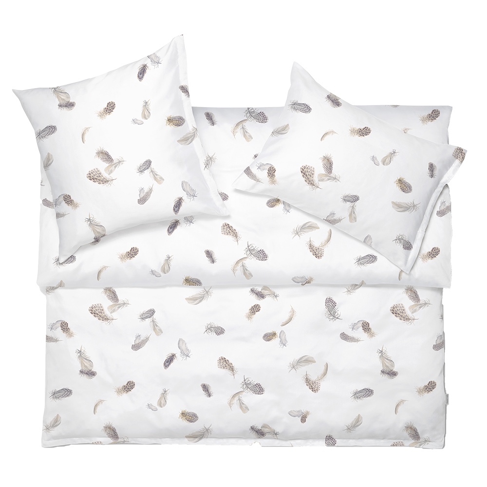 Satin Noblesse Bettwäsche FEDORA (blanc)