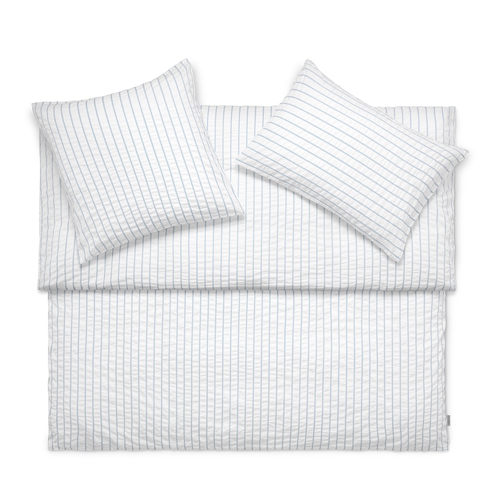 Seersucker Bettwäsche LENNY (bleu)