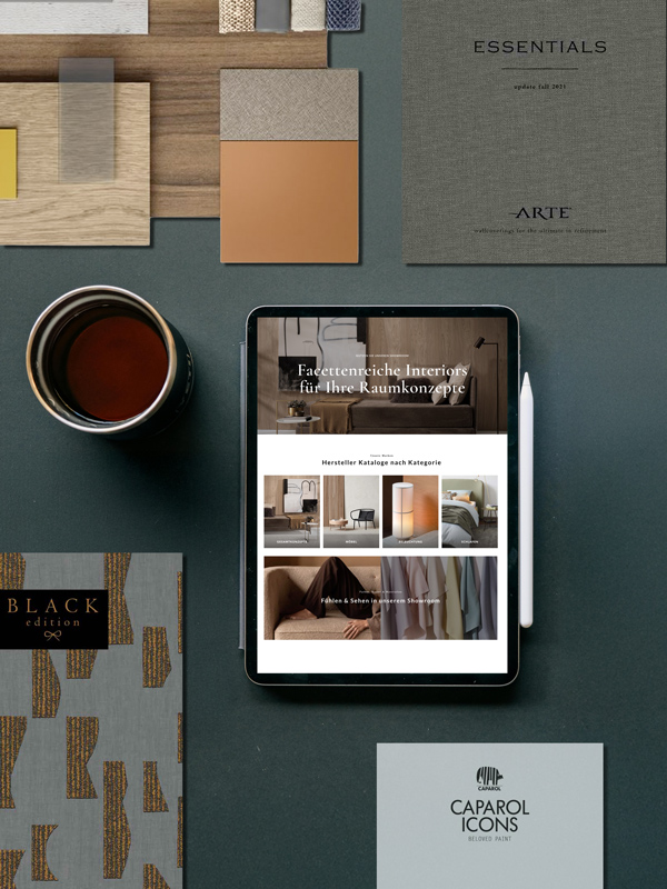 Herstellerkataloge, Muster, Farben & Live-Beratung Herstellerkataloge, Muster, Farben & Live-Beratung