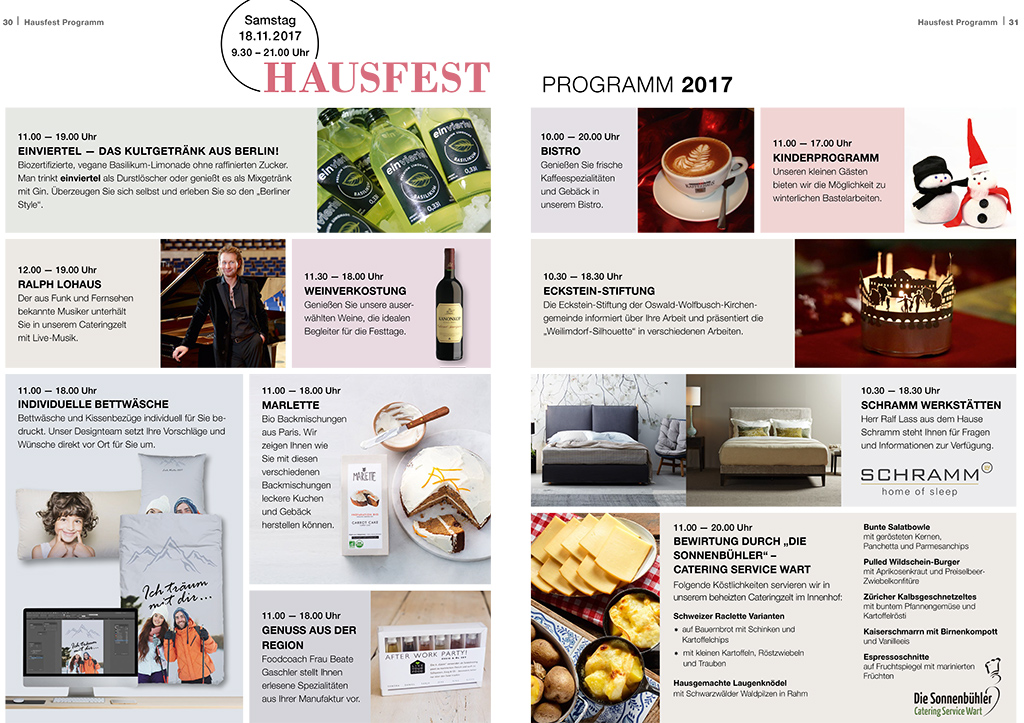 Programm Hausfest 2017 Programm Hausfest 2017